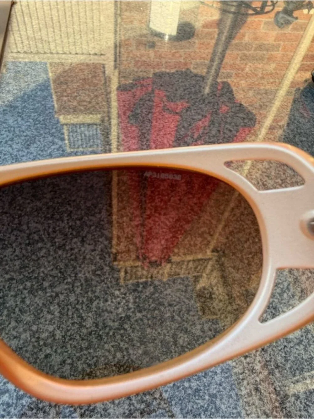 PRADA Y2K Beige Large Sunglasses Vintage - Picture 7 of 8